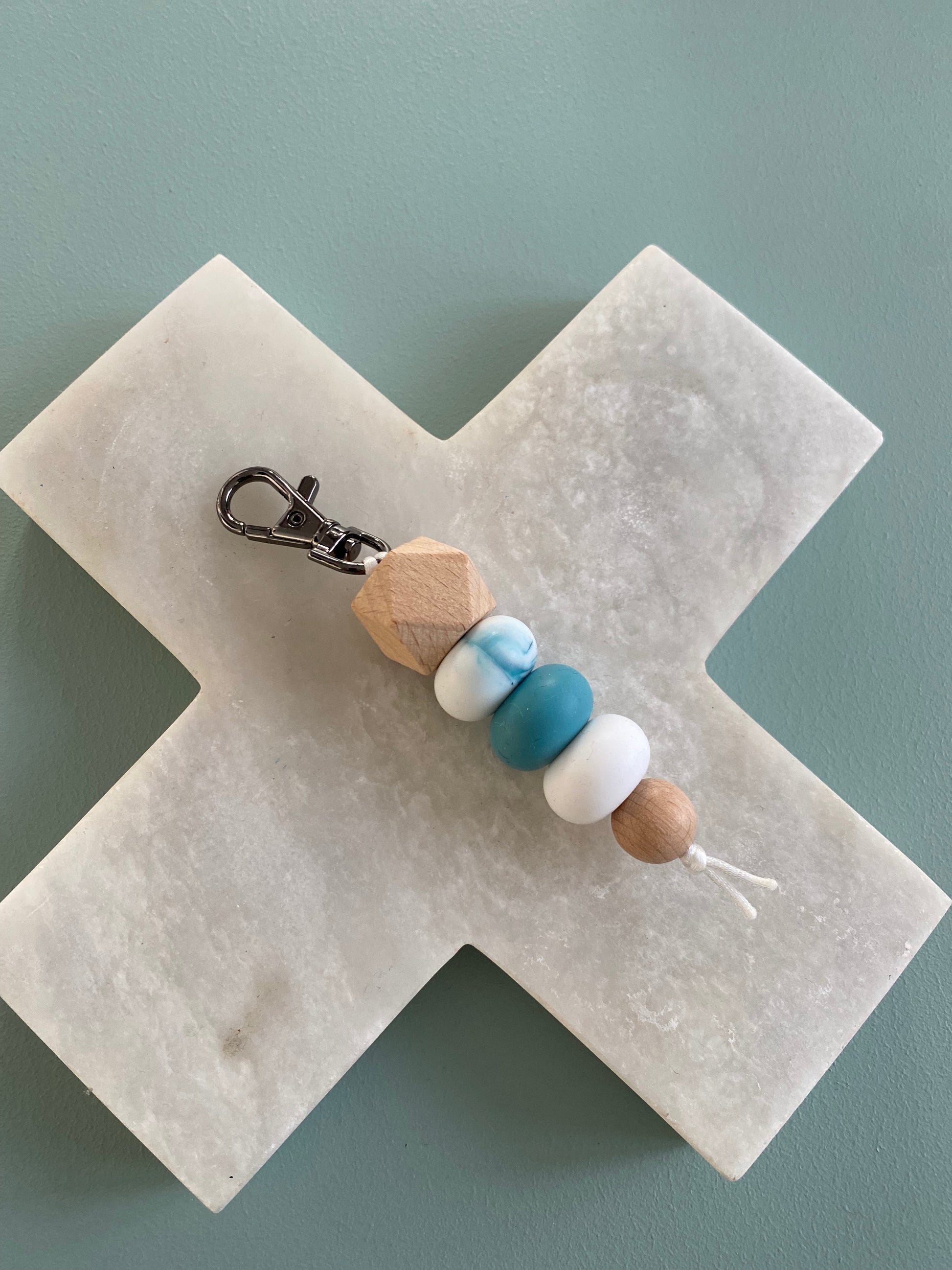 Aqua Keyring
